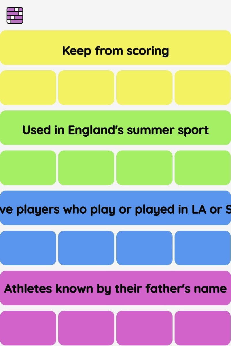 Connections NYT - Connections hint -NYT Connections Sports Edition hints and answers today December 30, 2024 #97