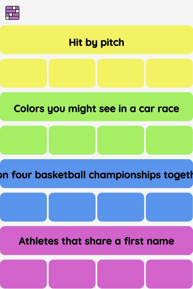 Connections NYT - Connections hint -NYT Connections Sports Edition hints and answers today January 03, 2025 #102